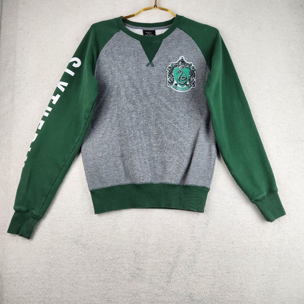 Harry Potter Sz XS Green Wizarding World Universal Studios Slytherin Sweatshirt